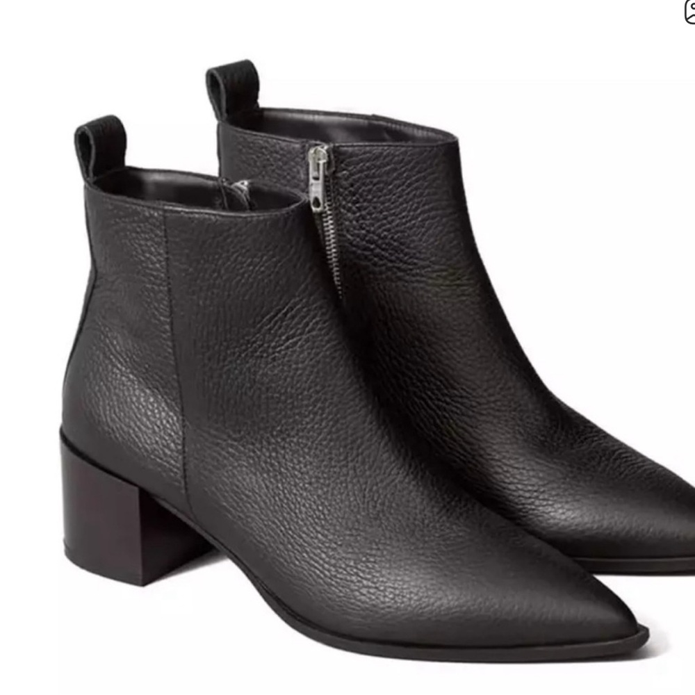 Everlane Black Textured Ankle Boots